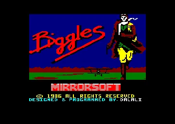 Biggles (UK) (1986) screen shot title